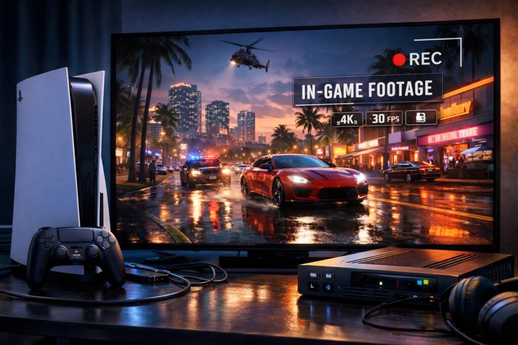 GTA VI Trailer 2 Was Captured on PS5: What Rockstar’s Note Actually Tells Us